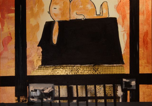 Stillness Between the Lines 80x120 cm